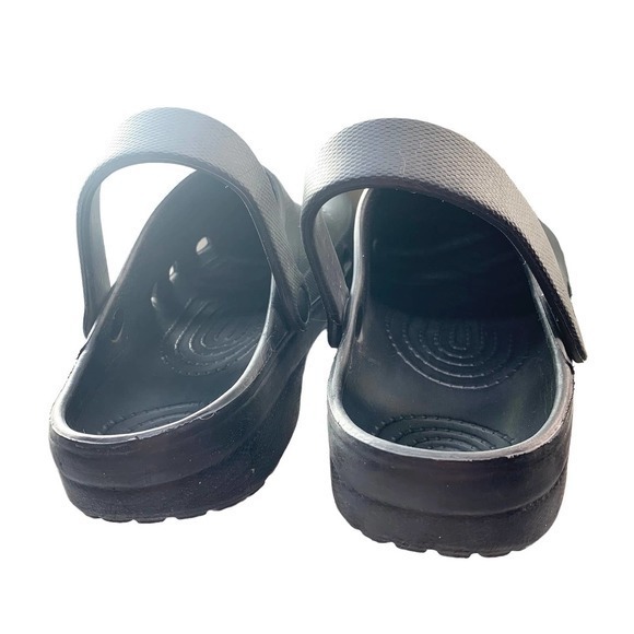 Classic slip‎ on Black EVA Rubber Clogs Unisex Size 41 Women 10/Men 8 - Picture 4 of 9